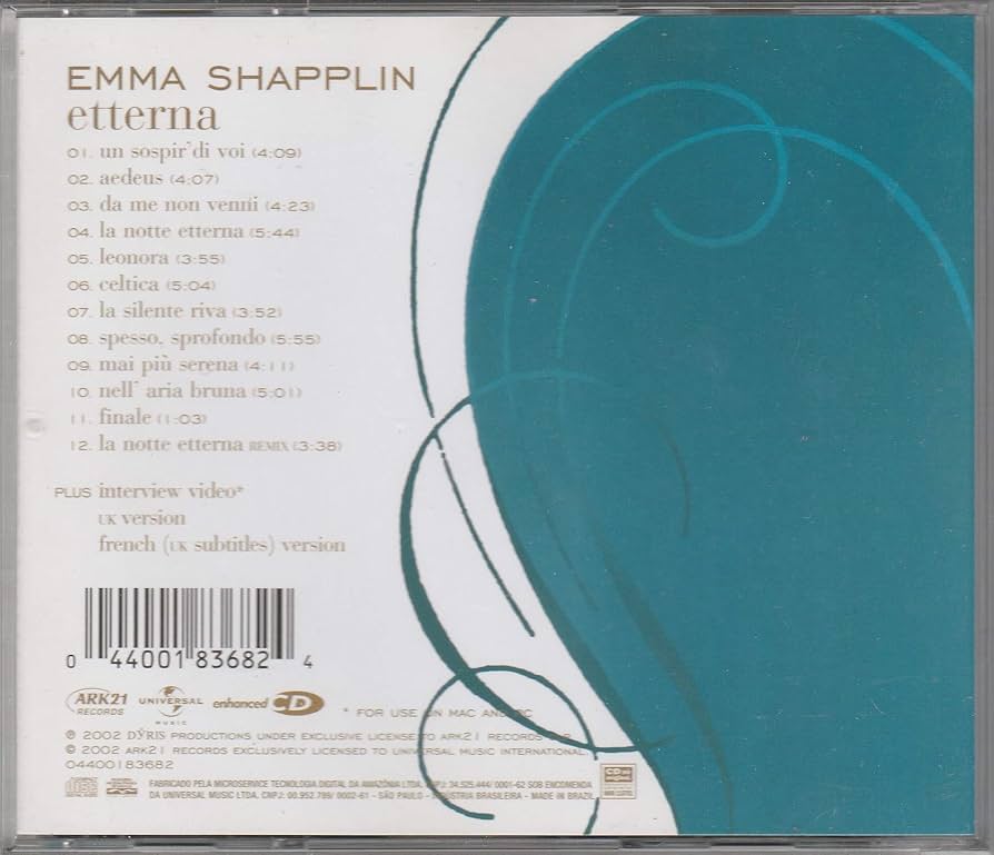 Emma Shapplin - Etterna: Emma Shapplin: Amazon.fr: CD et Vinyles}